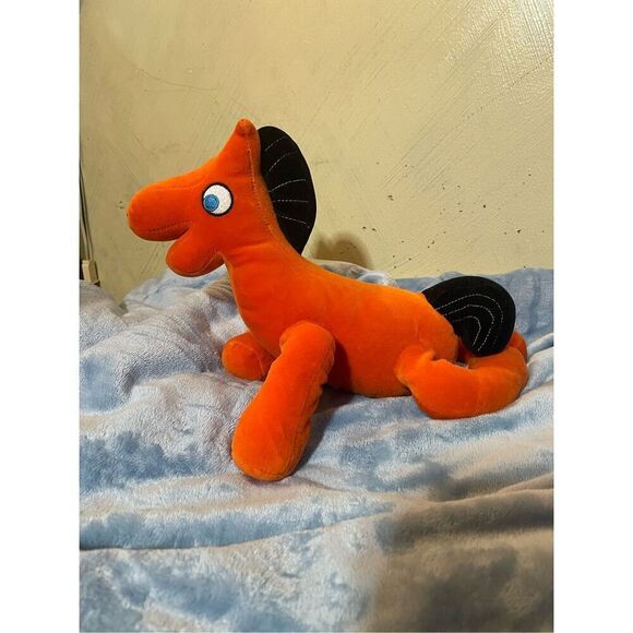 2003 Aurora Gumby & Pokey Orange Plush 13” “Pokey” Horse stuffed plush animal - Picture 1 of 6